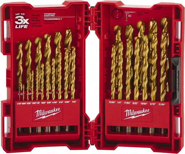 Magafor 4 Piece 90° 1/4 to 5/8" Spotting Drill Set - 81195000004