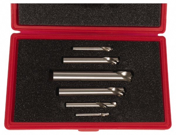 Magafor 4 Piece 90° 1/4 to 5/8" Spotting Drill Set - 81195000004