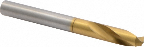 Precision Twist Drill Spotting Drill: 1/2" Dia, 120 deg, 3-3/4" OAL, High-Speed Steel - 6000110