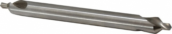 Hertel Combination Drill & Countersink: #5, 7/16" Body Dia, 118 deg, High-Speed Steel - H-81154L05050
