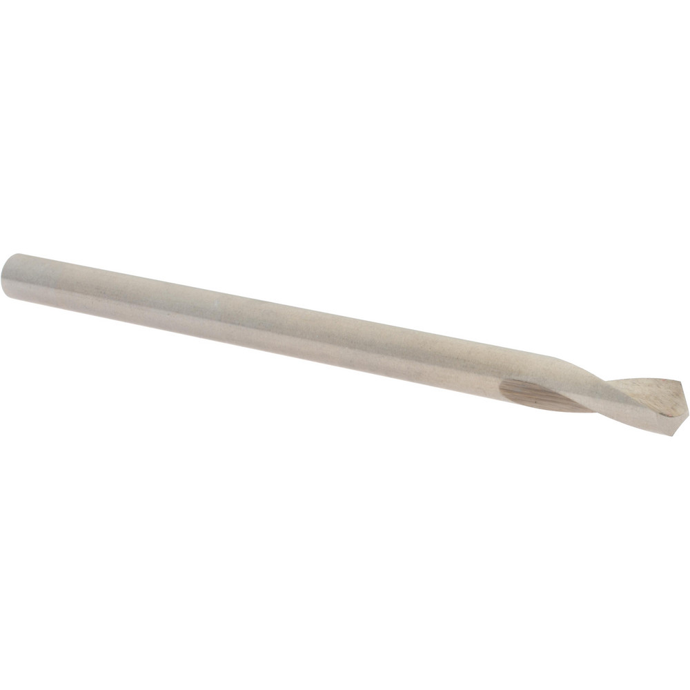 Precision Twist Drill Spotting Drill: 1/4" Dia, 120 deg, 4" OAL, High-Speed Steel - 6000166