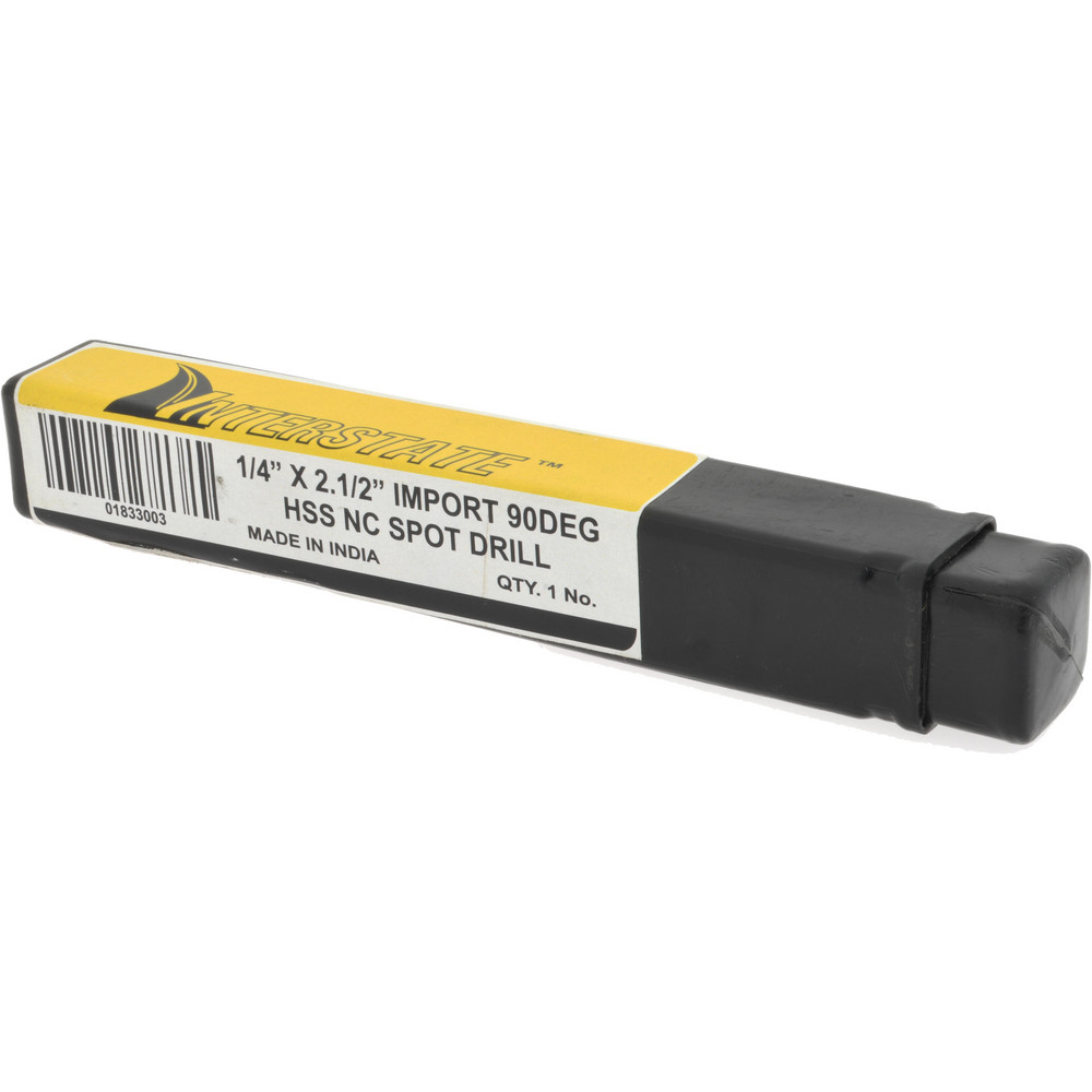 Value Collection Spotting Drill: 1/4" Dia, 90 deg, 2-1/2" OAL, High-Speed Steel - 1944296001400X2