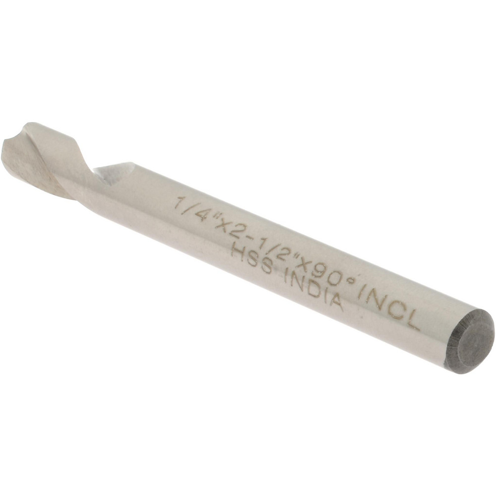 Value Collection Spotting Drill: 1/4" Dia, 90 deg, 2-1/2" OAL, High-Speed Steel - 1944296001400X2