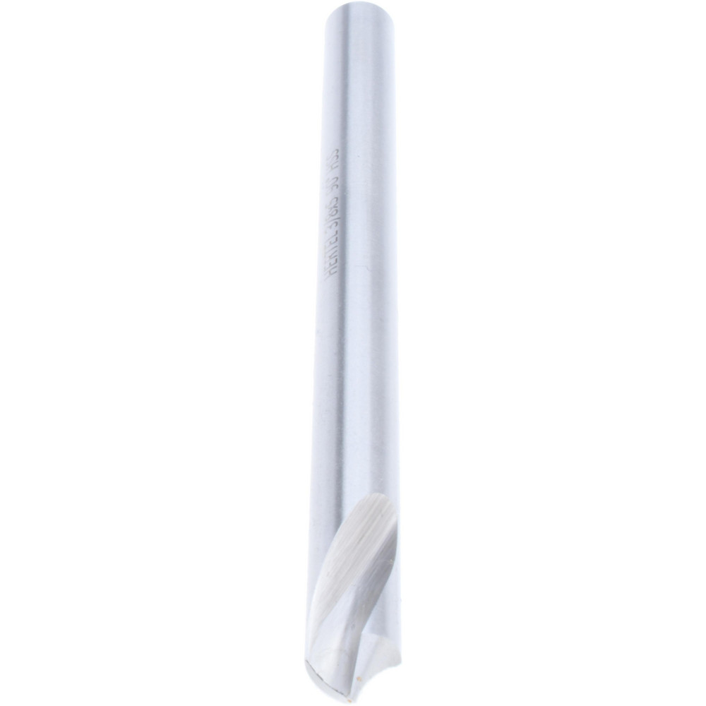 Hertel Spotting Drill: 3/8" Dia, 90 deg, 5" OAL, High-Speed Steel - H-8119C095205