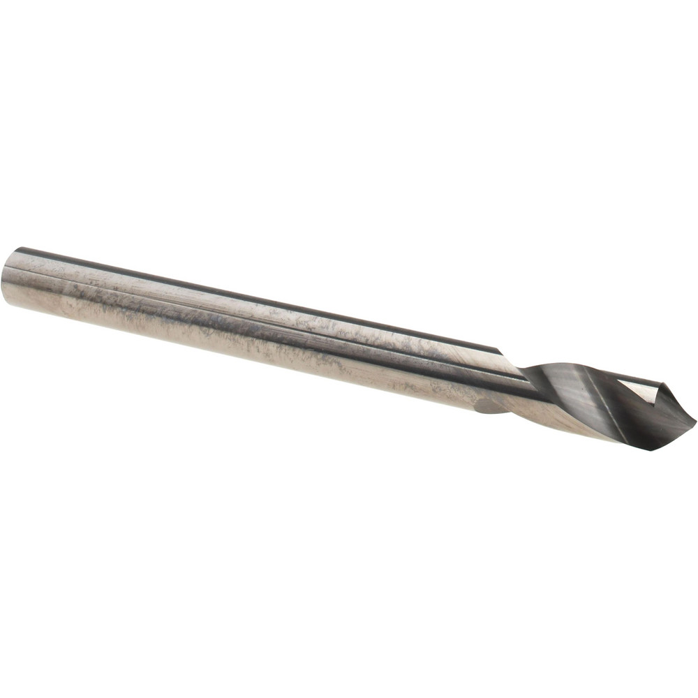 Precision Twist Drill Spotting Drill: 1/4" Dia, 90 deg, 3" OAL, Solid Carbide - 6002392