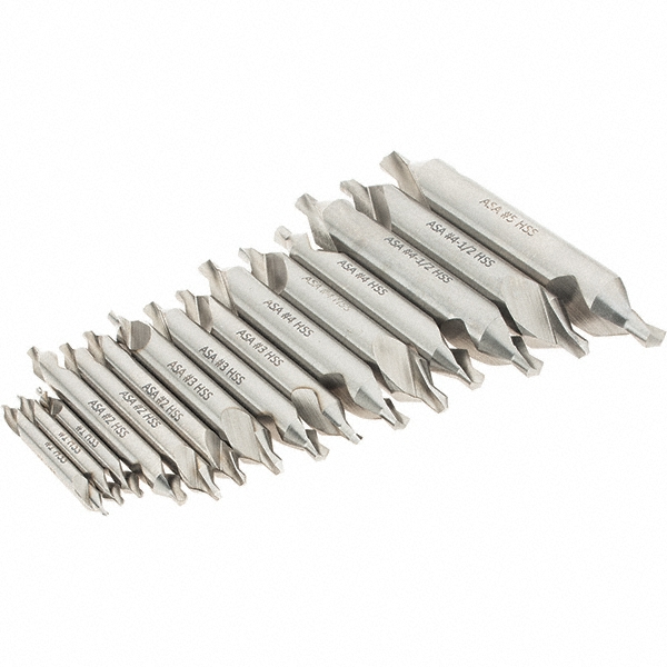 Magafor 5 Pc #1 to #5 High Speed Steel Combo Drill & Countersink Set - 81185000000