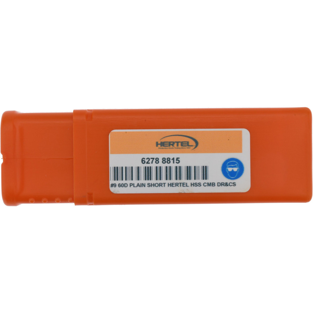 Hertel Combination Drill & Countersink: #9, 7/8" Body Dia, 118 deg, High-Speed Steel - H-81115090000