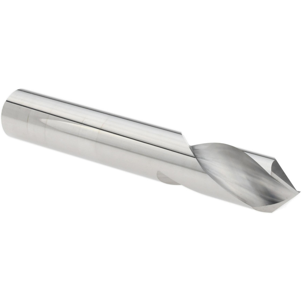 Micro 100 Spotting Drill: 3/8" Dia, 82 deg, 2-1/2" OAL, Solid Carbide - SPD-375-082X