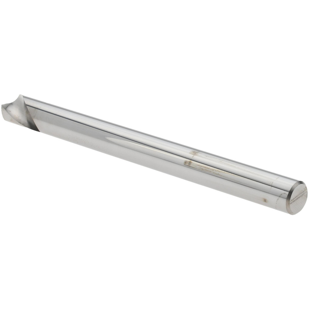 Titan USA Spotting Drill: 1/4" Dia, 120 deg, 3" OAL, Solid Carbide - TC18816