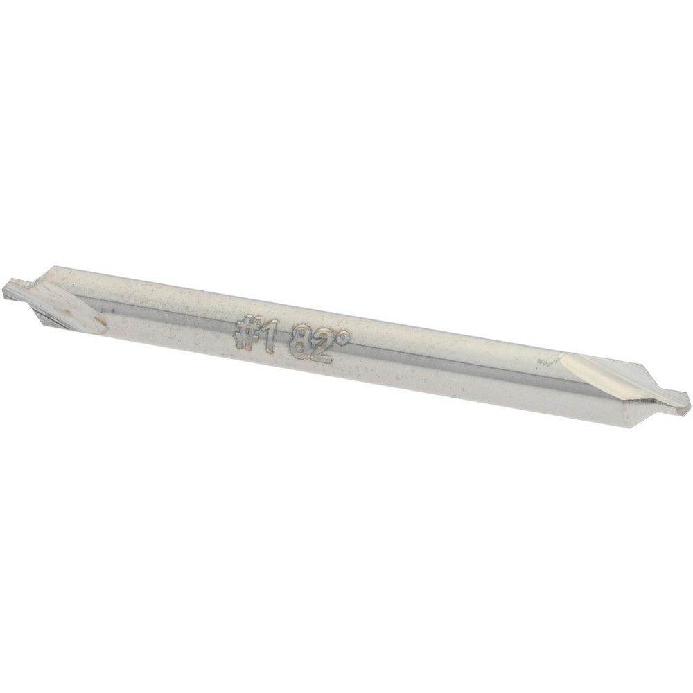 Titan USA Combination Drill & Countersink: #1, 1/8" Body Dia, 118 deg, High-Speed Steel - CS35001