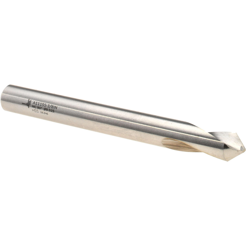 Guhring Spotting Drill: 3/8" Dia, 90 deg, High-Speed Steel - 9005570095200