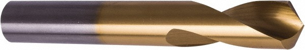 Precision Twist Drill Spotting Drill: 3/4" Dia, 120 deg, 5" OAL, High-Speed Steel - 6000116