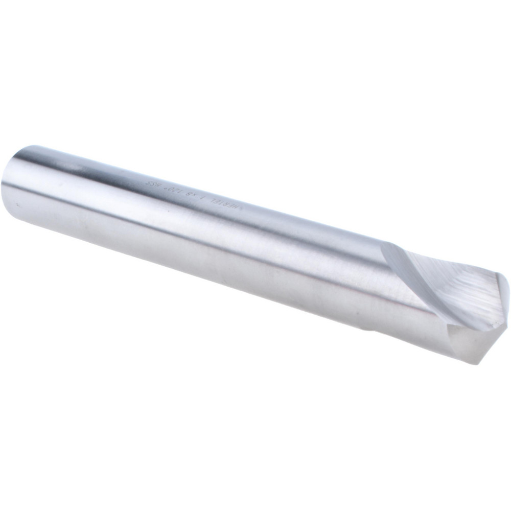 Hertel Spotting Drill: 1" Dia, 120 deg, 8" OAL, High-Speed Steel - H-8119D254008