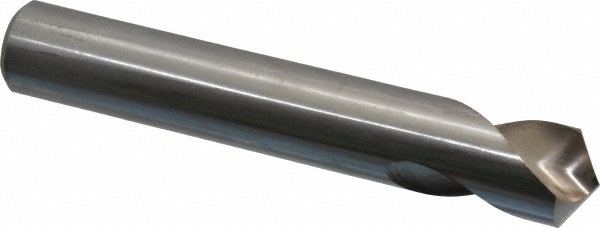 Hertel Spotting Drill: 1" Dia, 120 deg, 8" OAL, High-Speed Steel - H-8119D254008