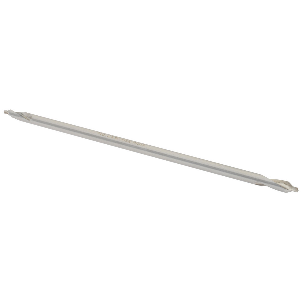 Hertel Combination Drill & Countersink: #2, 3/16" Body Dia, 118 deg, High-Speed Steel - H-81155L02060