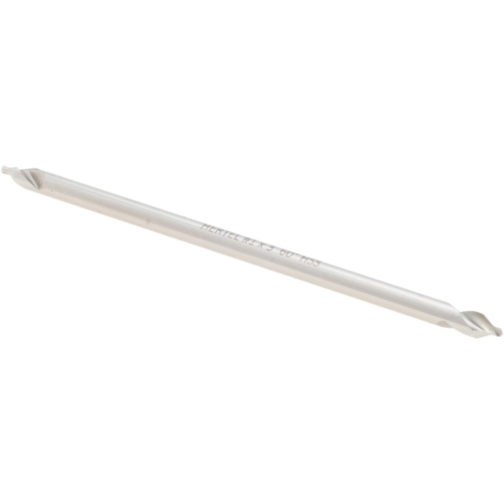 Hertel Combination Drill & Countersink: #1, 1/8" Body Dia, 118 deg, High-Speed Steel - H-81185010300