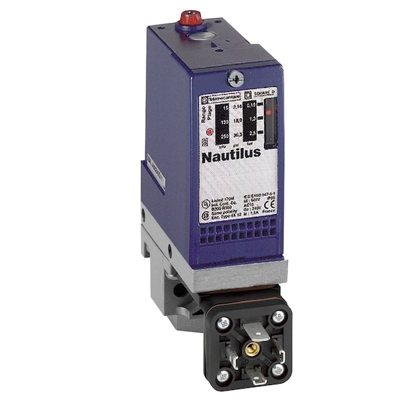 Interruptor de presión Telemecanique Sensors, 1 C/O, Detección de 1 umbral de acción único - XMLA160D2C11