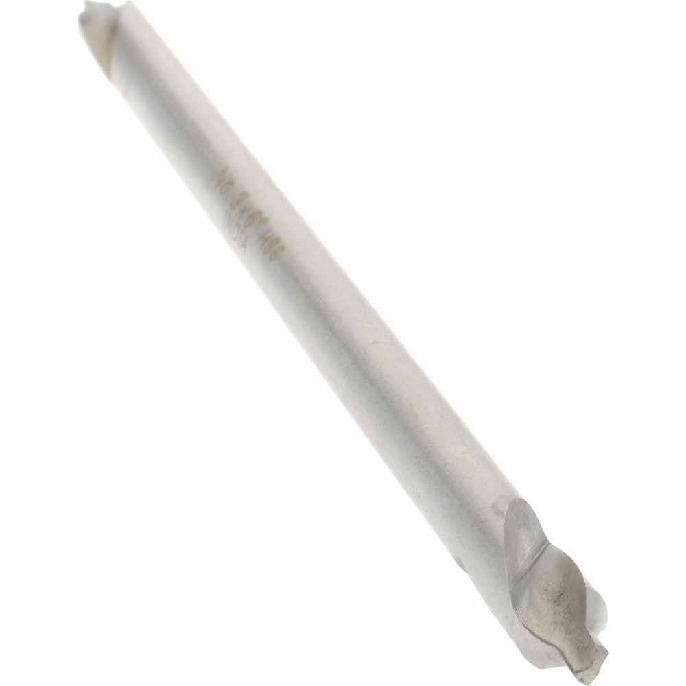 Value Collection Combination Drill & Countersink: #3, 1/4" Body Dia, High-Speed Steel - 156400003000006