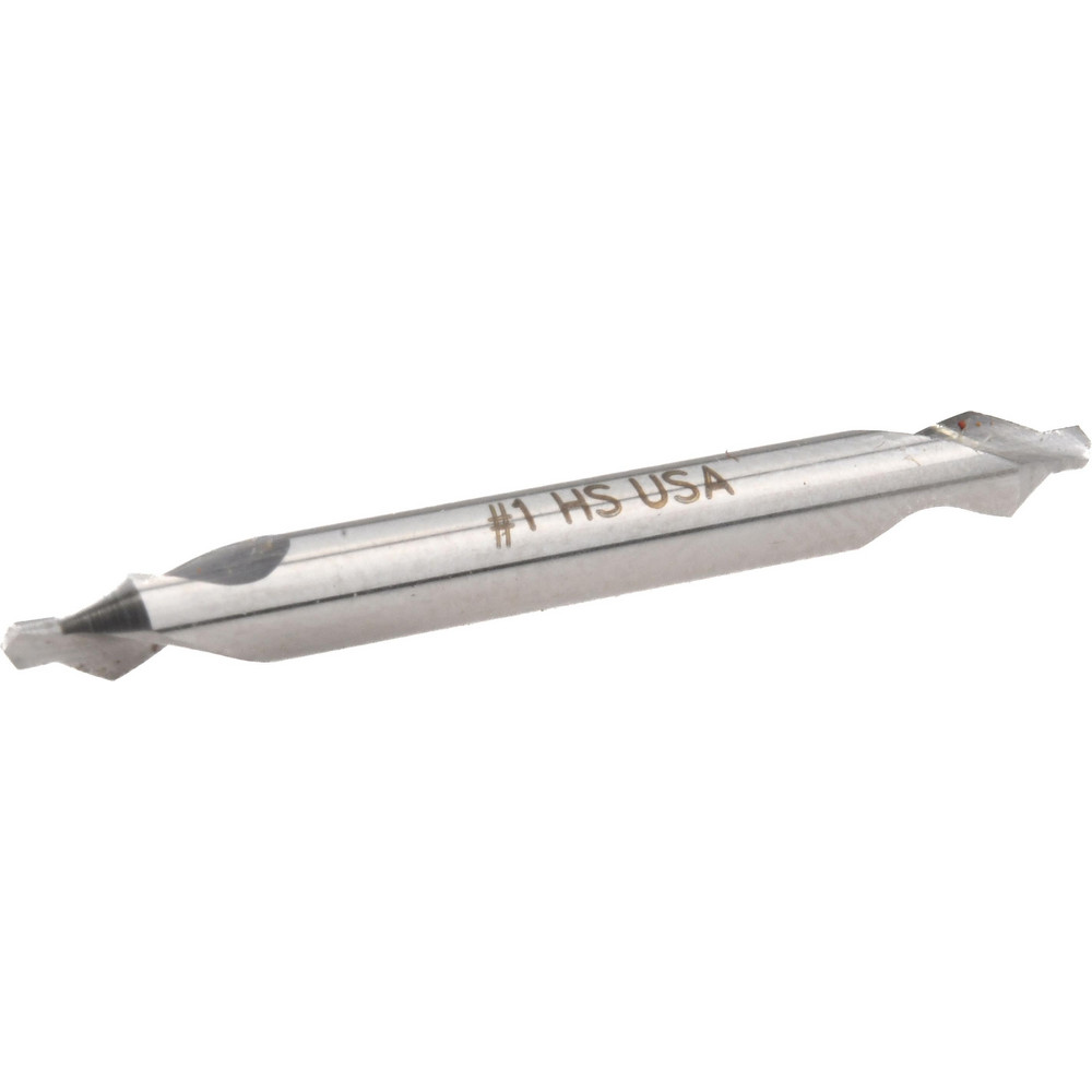 Hertel Combination Drill & Countersink: #1, 1/8" Body Dia, High-Speed Steel - 585U 1