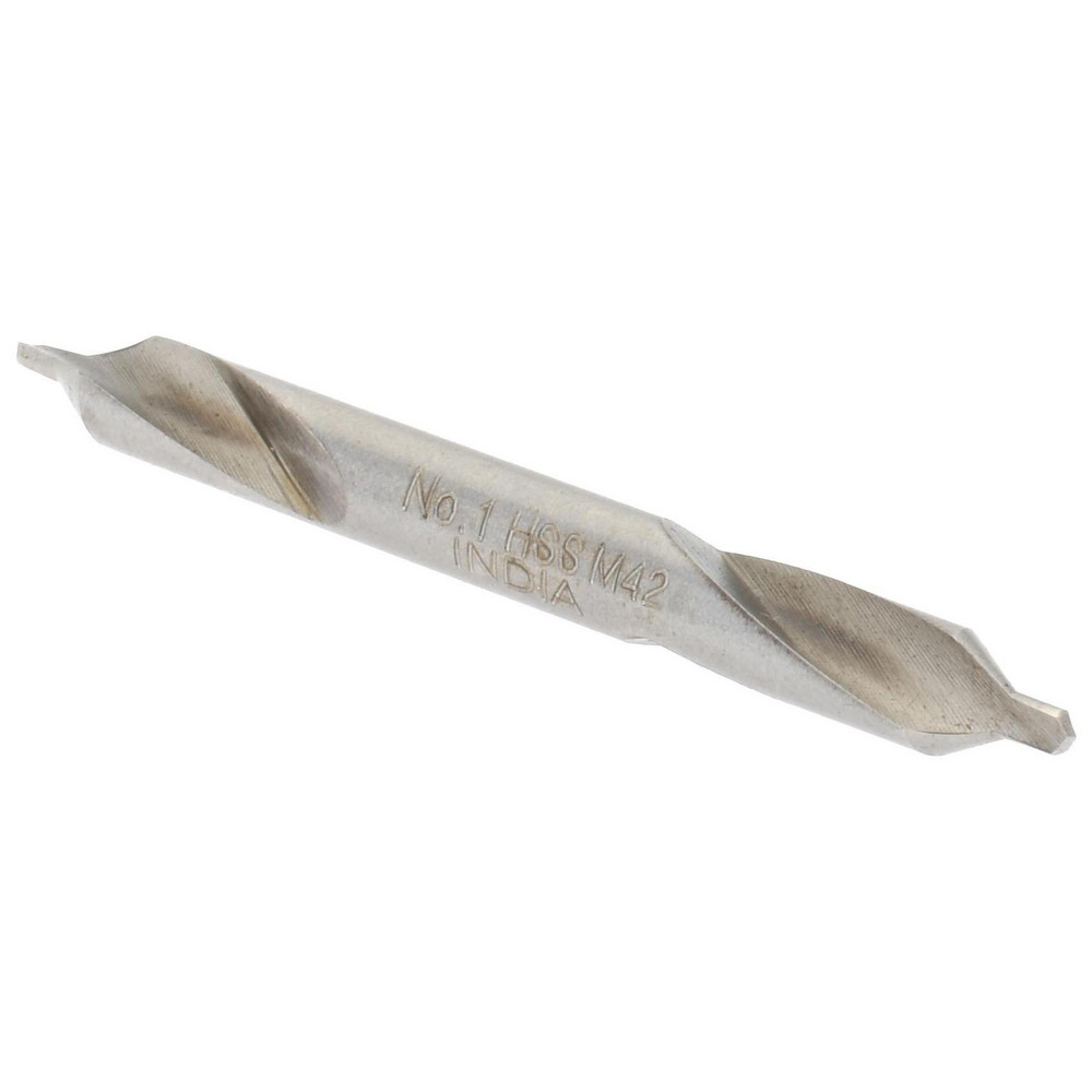 Hertel Combination Drill & Countersink: #1, 1/8" Body Dia, High-Speed Steel - 585U 1