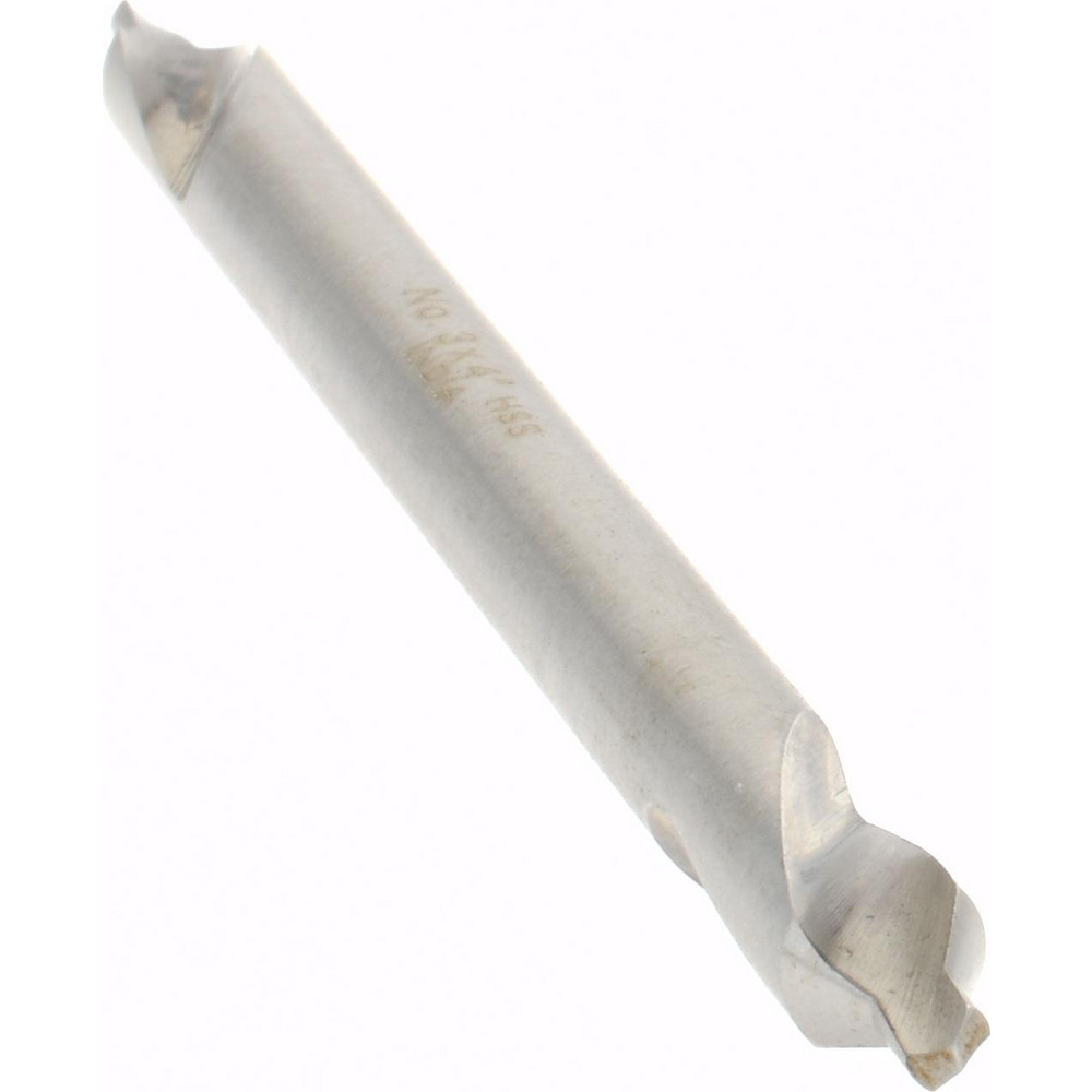 Value Collection Combination Drill & Countersink: #3, 1/4" Body Dia, High-Speed Steel - 156400003000004