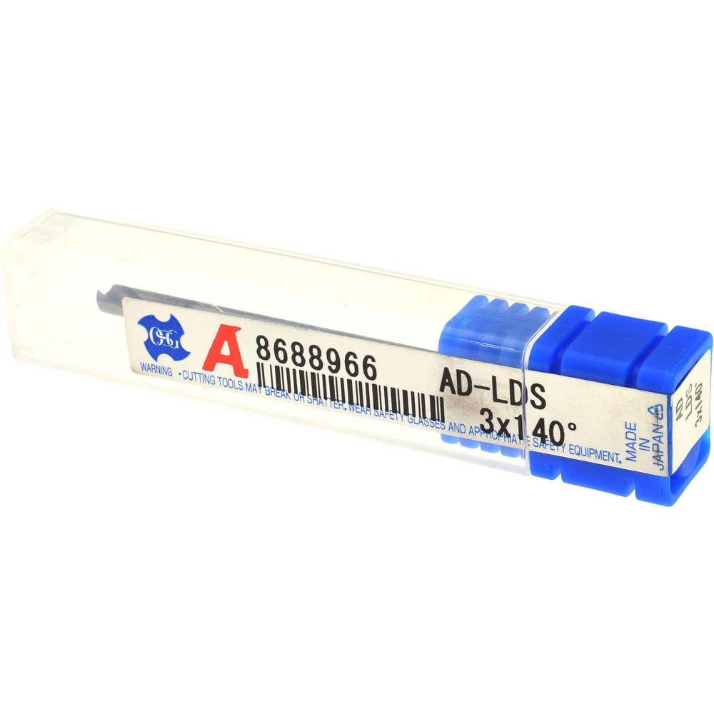 OSG Spotting Drill: 3.00 mm Dia, 140 deg, 48 mm OAL, Solid Carbide - 8688966