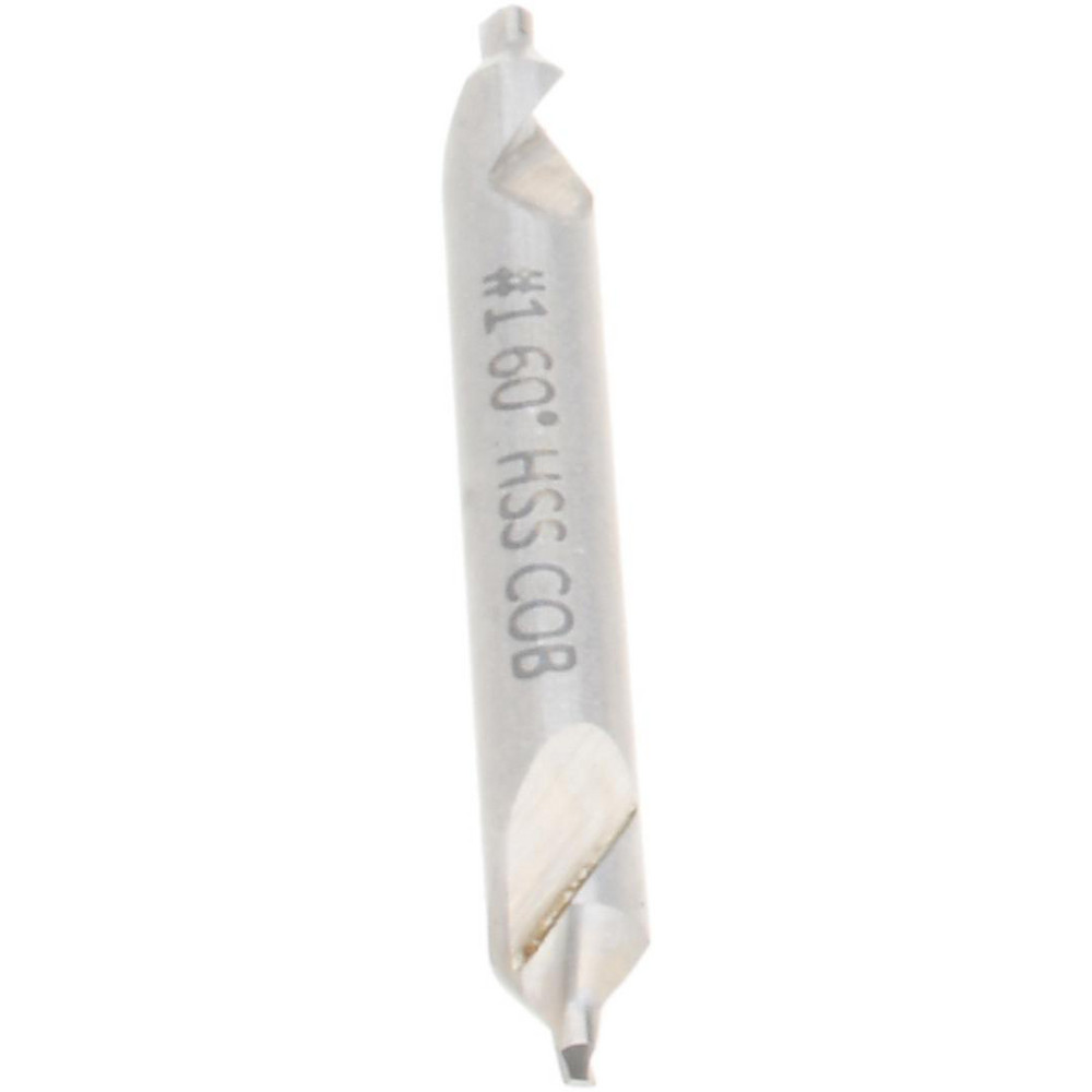 Hertel Combination Drill & Countersink: #1, 1/8" Body Dia, 118 deg, Cobalt - H-81105501000