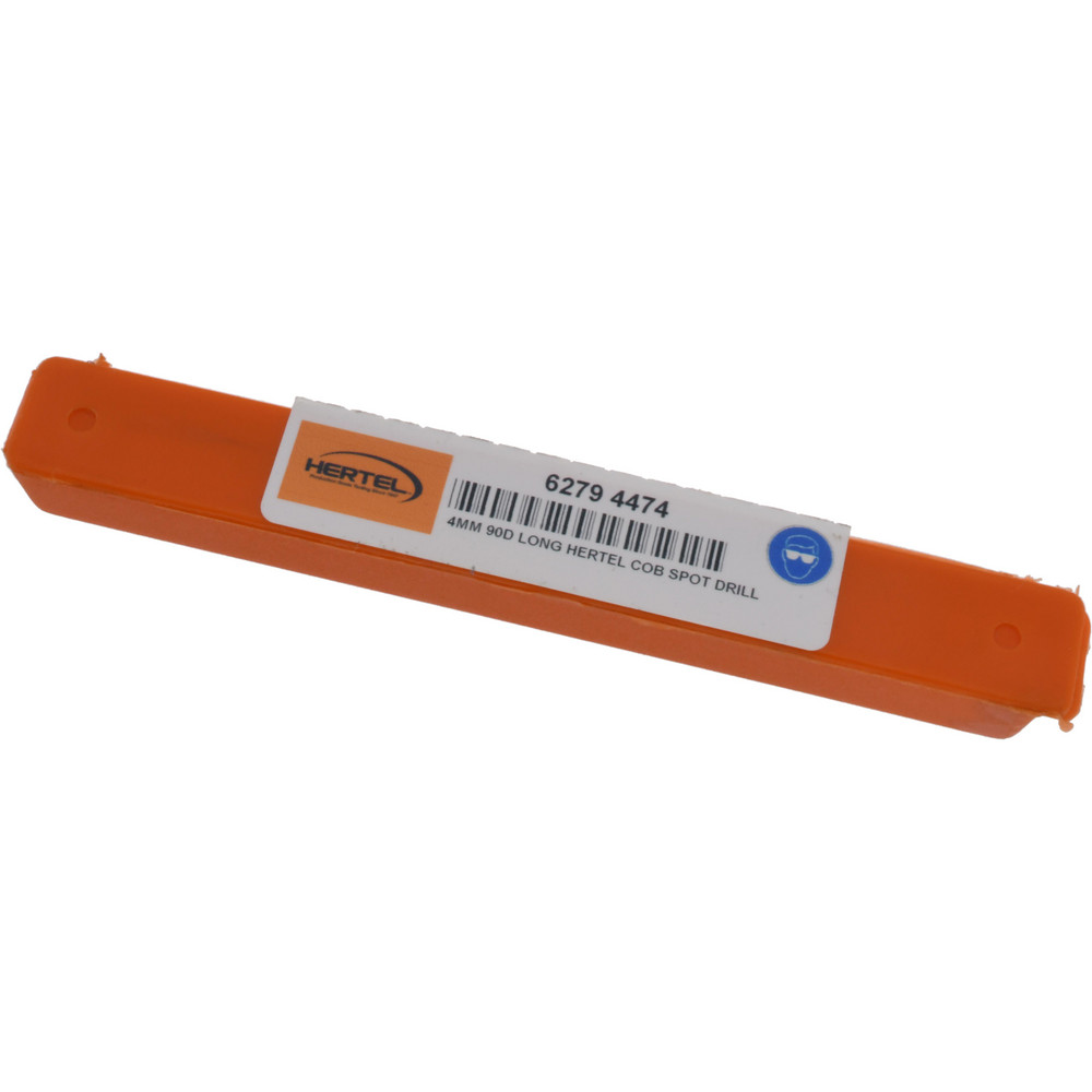Hertel Spotting Drill: 4.00 mm Dia, 90 deg, Cobalt M-35 (HSS-E) - H-81197040000