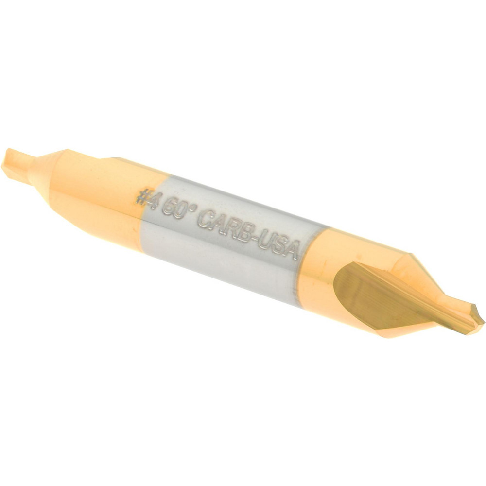 Hertel Combination Drill & Countersink: #4, 5/16" Body Dia, 118 deg, Solid Carbide - 300-001506