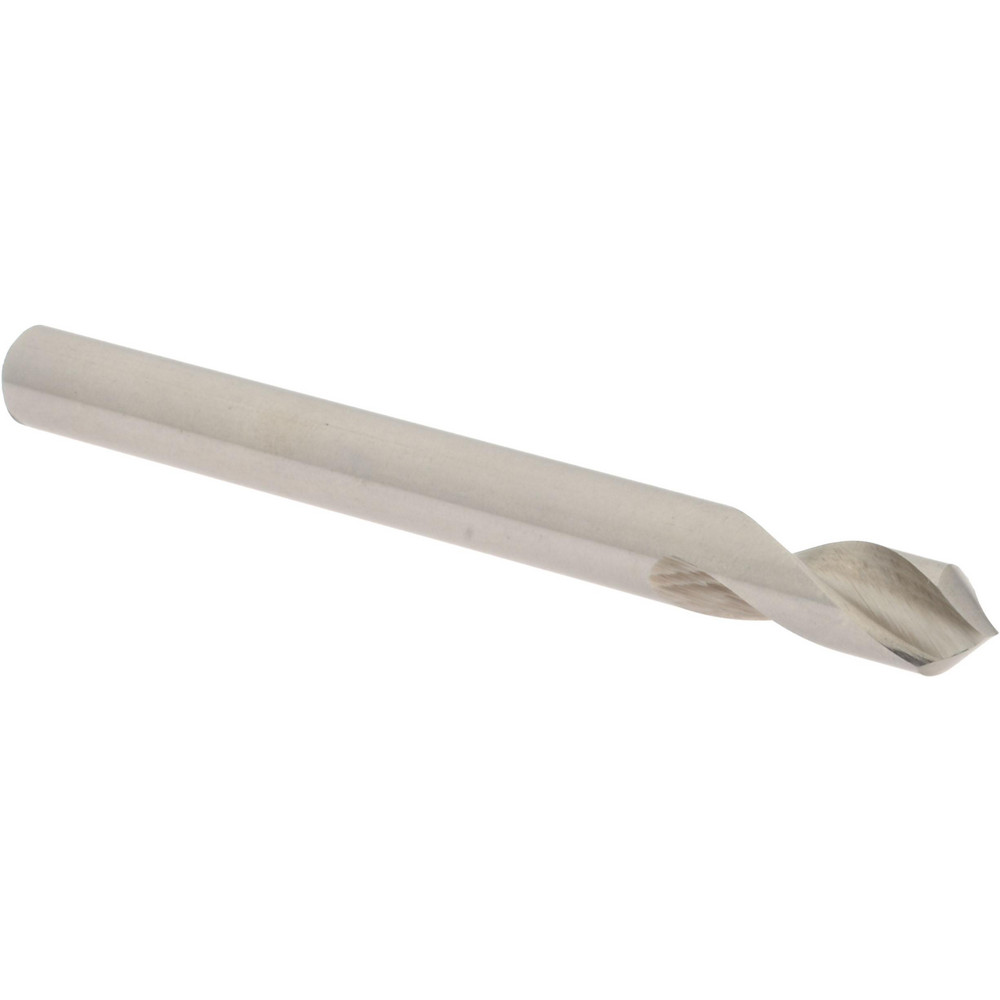 Hertel Spotting Drill: 1/4" Dia, 90 deg, 4" OAL, High-Speed Steel - H-8119C063504