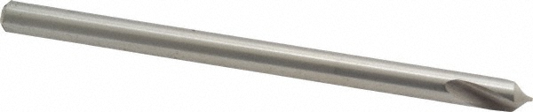 Guhring Spotting Drill: 8.00 mm Dia, 90 deg, 118 mm OAL, High-Speed Steel - 9005590080000