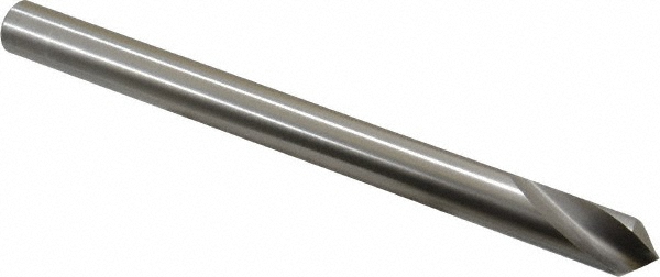 Precision Twist Drill Spotting Drill: 1/2" Dia, 90 deg, 6" OAL, High-Speed Steel - 6000098