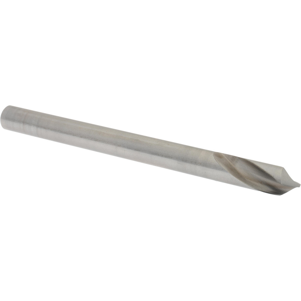 Precision Twist Drill Spotting Drill: 1/2" Dia, 90 deg, 6" OAL, High-Speed Steel - 6000098