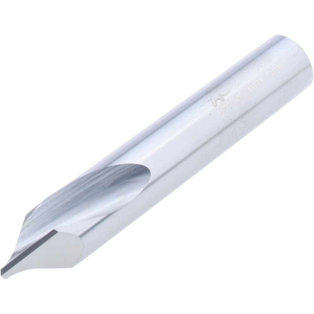 Accupro Spotting Drill: 1/2" Dia, 60 deg, 3" OAL, Solid Carbide - 89698781