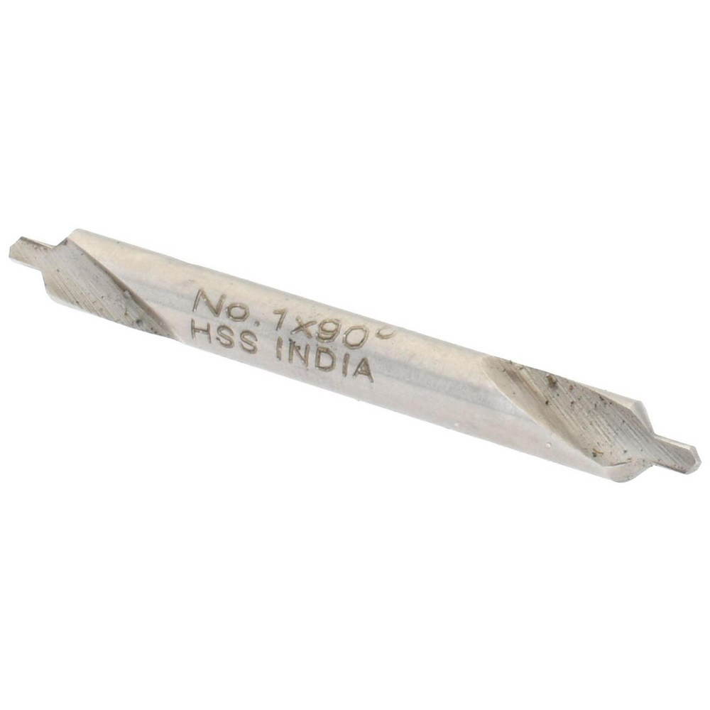 Value Collection Combination Drill & Countersink: #1, 1/8" Body Dia, High-Speed Steel - 1564000010000X0