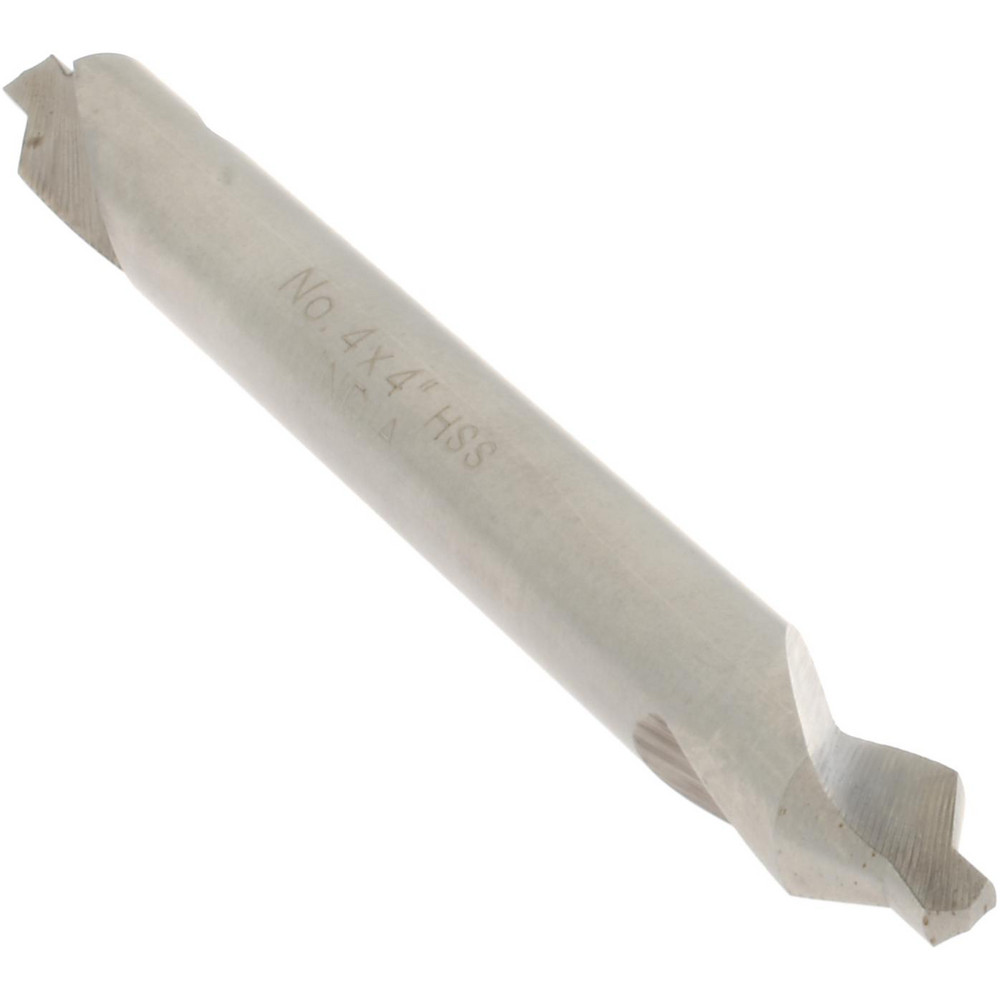 Value Collection Combination Drill & Countersink: #4, 5/16" Body Dia, High-Speed Steel - 156400004000004