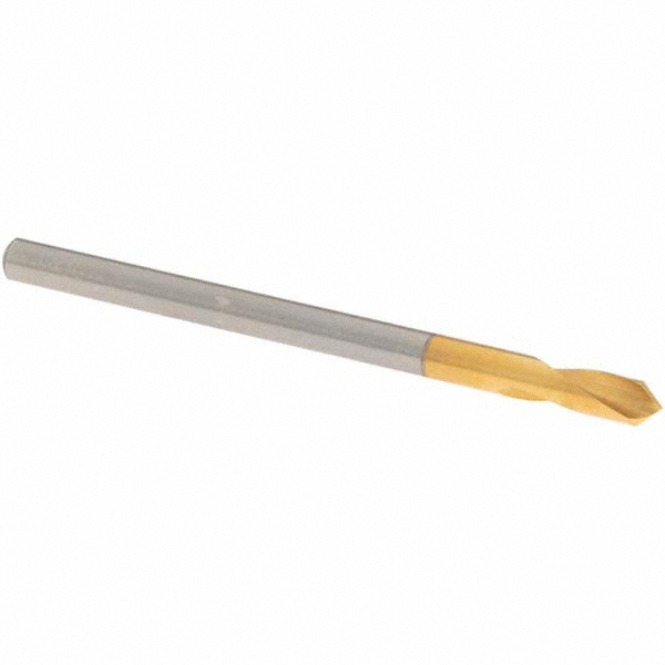 OSG Spotting Drill: 3.00 mm Dia, 120 deg, 48 mm OAL, High-Speed Steel - 62923