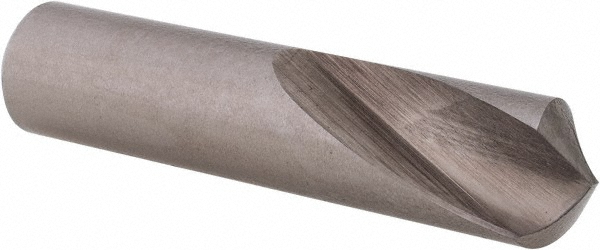 Hertel Spotting Drill: 7/16" Dia, 118 deg, 2" OAL, High-Speed Steel - H-8119B111100