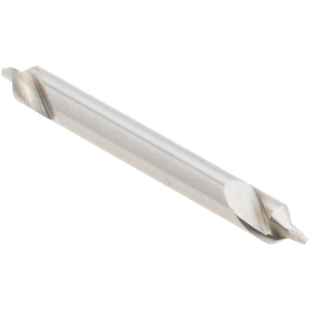 Hertel Combination Drill & Countersink: #1, 1/8" Body Dia, 118 deg, High-Speed Steel - H-81154010000
