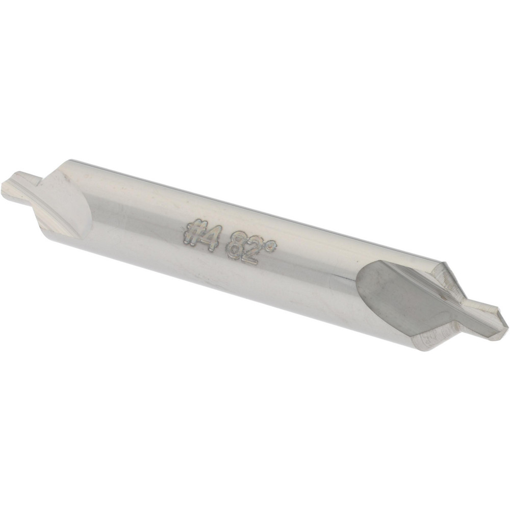 Value Collection Combination Drill & Countersink: #4, 5/16" Body Dia, High-Speed Steel - 1564000040000V0