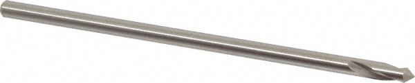 Walter-Titex Spotting Drill: 6.00 mm Dia, 90 deg, 140 mm OAL, High-Speed Steel - 5153702