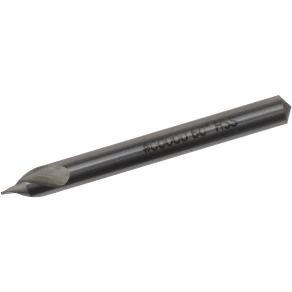 Hertel Combination Drill & Countersink: #5/0, 1/8" Body Dia, 118 deg, High-Speed Steel - H-8111500A000