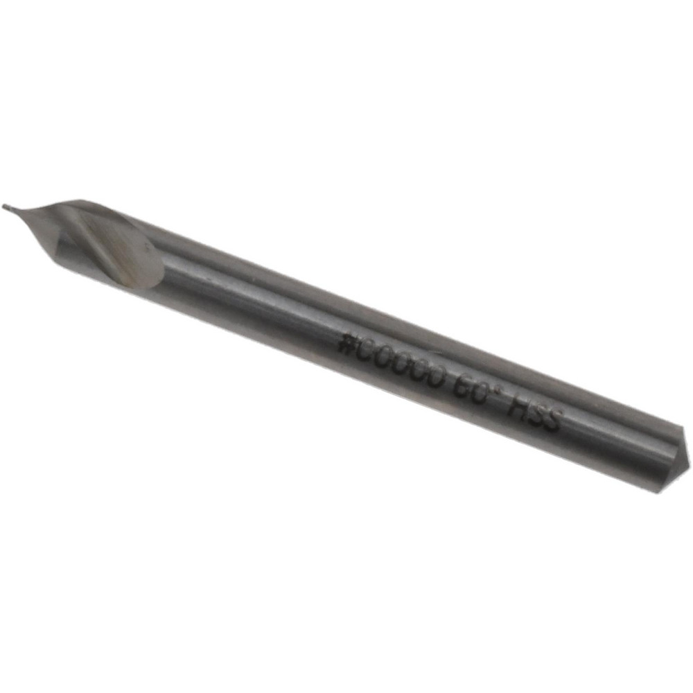 Hertel Combination Drill & Countersink: #5/0, 1/8" Body Dia, 118 deg, High-Speed Steel - H-8111500A000