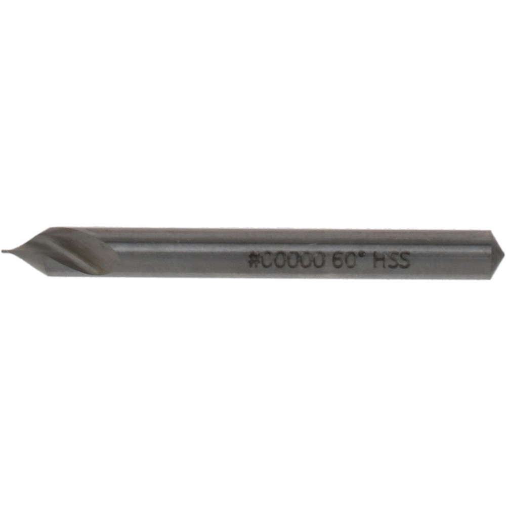 Hertel Combination Drill & Countersink: #5/0, 1/8" Body Dia, 118 deg, High-Speed Steel - H-8111500A000