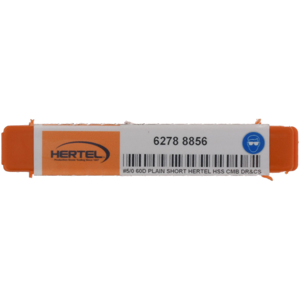 Hertel Combination Drill & Countersink: #5/0, 1/8" Body Dia, 118 deg, High-Speed Steel - H-8111500A000