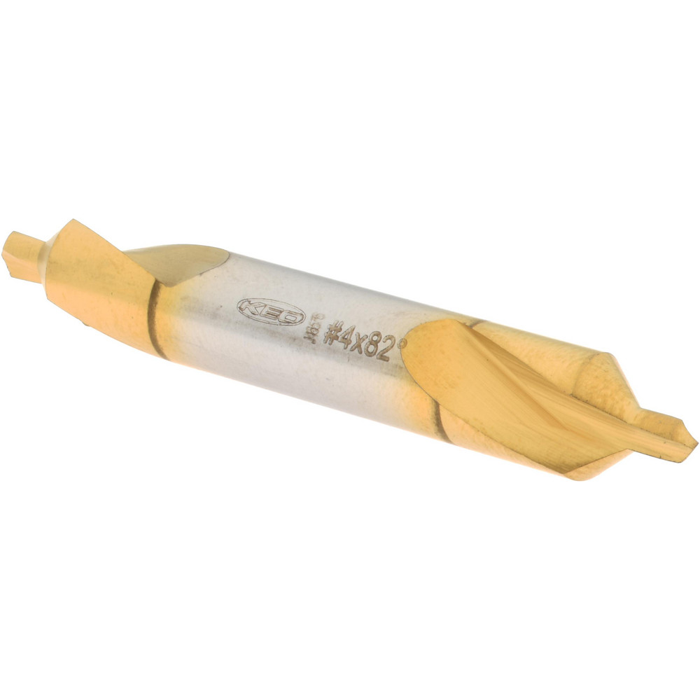 Walter-Titex Combination Drill & Countersink: #4, 7.94 mm Body Dia, High-Speed Steel - 5073665