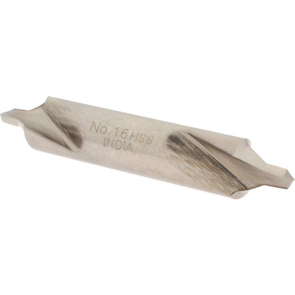 Magafor Combination Drill & Countersink: #16, 1/2" Body Dia, 118 deg, High-Speed Steel - 81135160000