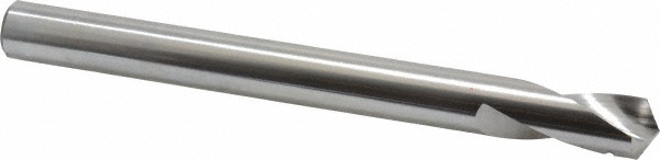 Hertel Spotting Drill: 3/4" Dia, 120 deg, 8" OAL, High-Speed Steel - H-8119D190508