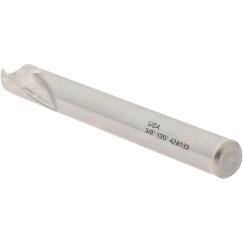 Hertel Spotting Drill: 3/8" Dia, 120 deg, 3-1/2" OAL, Cobalt M-42 - Y59919035