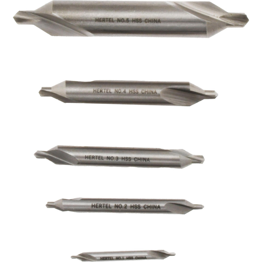 Hertel Combination Drill & Countersink: #2, 3/16" Body Dia, High-Speed Steel - 585U 2